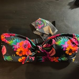 Tropical Victoria Secret Bandeau Bathing Suit Top